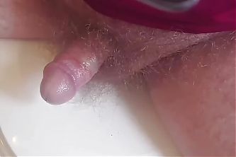 Bathroom Masturbating with a Side View
