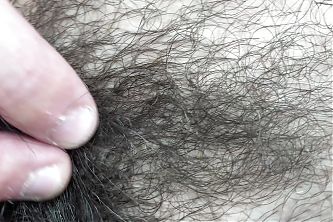 Hairy Guy Close up on Body Hair